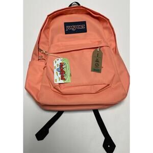 JanSport STUDENT BACKPACK Salmon Vibrant Peaches School Bag Backpack NEW!!